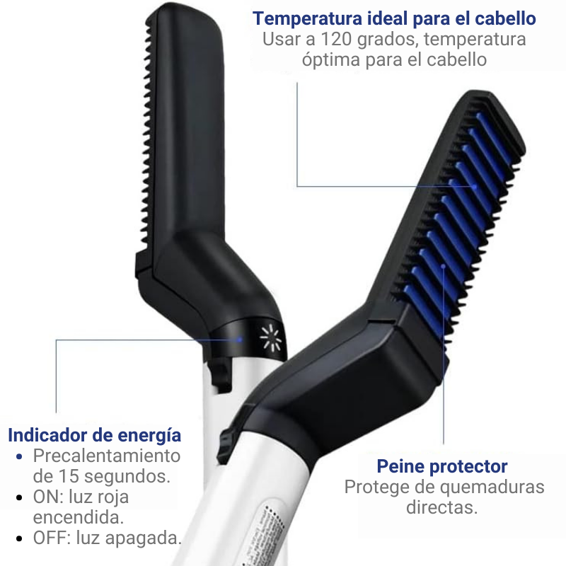 Cepillo Alisador de Barba Premium